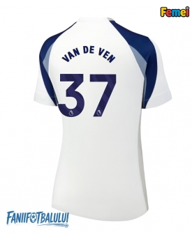 Tottenham Hotspur Micky van de Ven #37 Tricou Fotbal Replică 2025-26 Femei Acasa